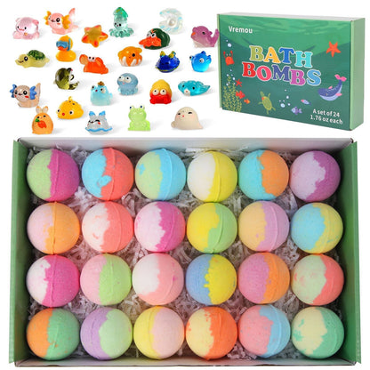 🧸 12-Piece Bath Bomb Gift Set for Kids ✨🛀