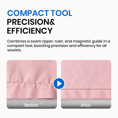 Dlalena® 🧵 Sewing Seam Guide & Ripper – Multi-functional Tool, Easy Seam Allowance & Stitch Removal ✂️🪡