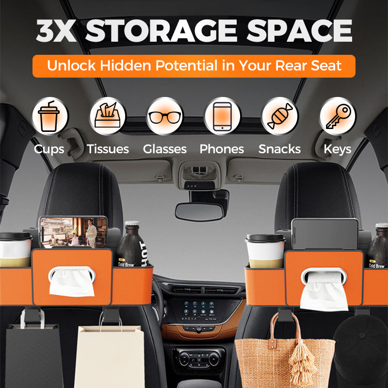 Dlalena®⏳LAST DAY SALE 50% OFF!!⚡50K+ SOLD!✨Multifunctional car seat rear storage box