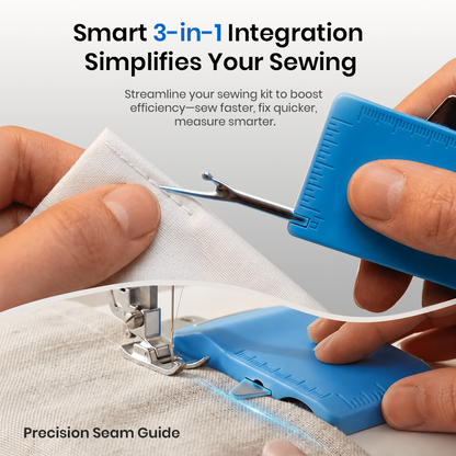 Dlalena® 🧵 Sewing Seam Guide & Ripper – Multi-functional Tool, Easy Seam Allowance & Stitch Removal ✂️🪡