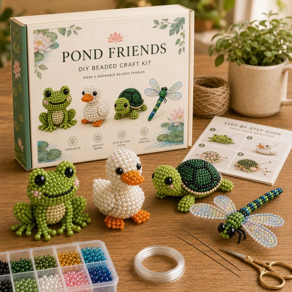 🔥Hot Sale - 50% OFF🔥🏆Limited Time Sale 49% OFF🧵✨Petite 3D Beaded Animal Craft Kit
