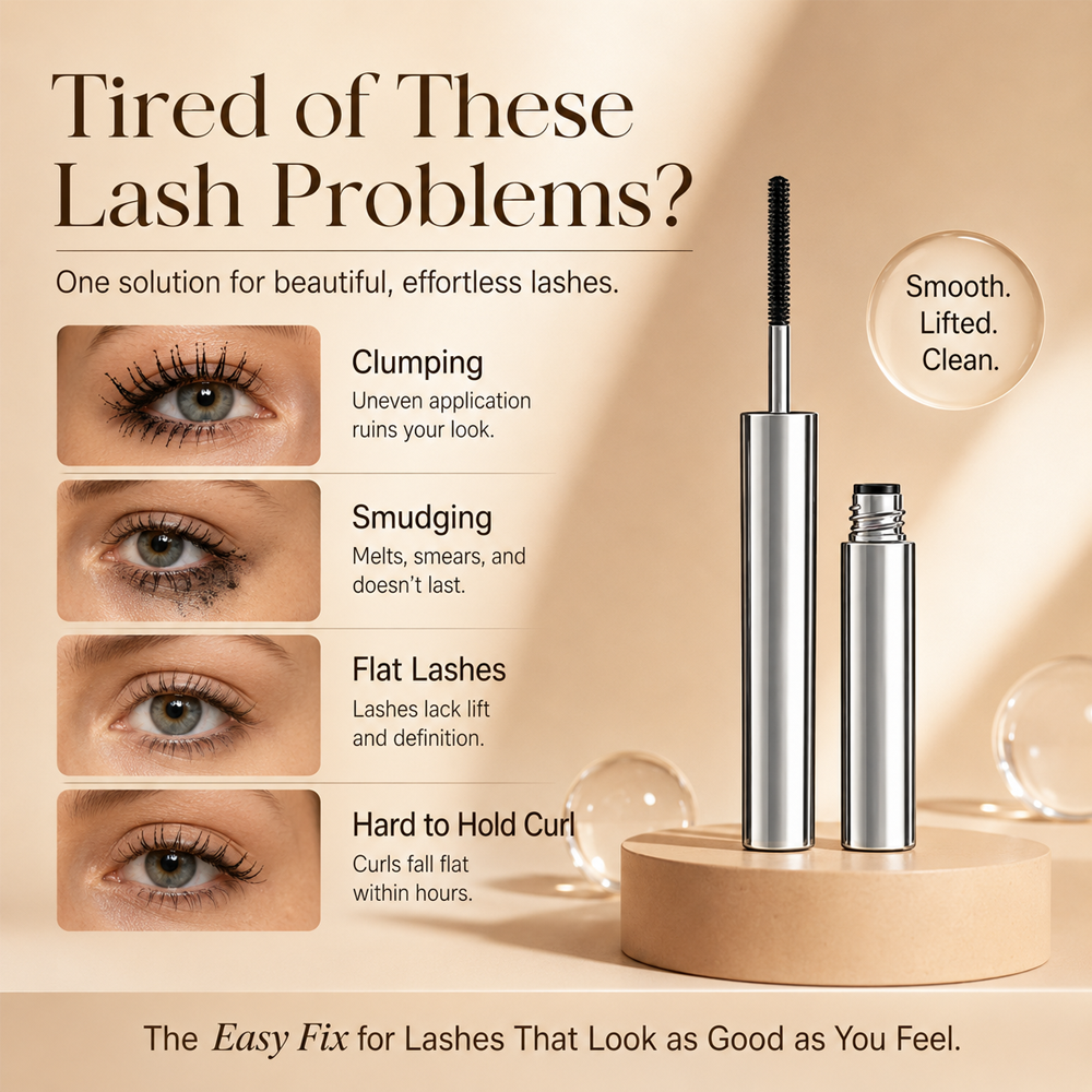 🎁🎁Buy 1 Get 1 FREE✨ Dlalena®Waterproof Curling & Lengthening Mascara ✨