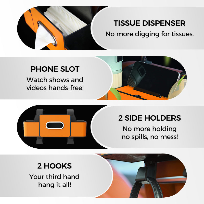Dlalena®⏳LAST DAY SALE 50% OFF!!⚡50K+ SOLD!✨Multifunctional car seat rear storage box