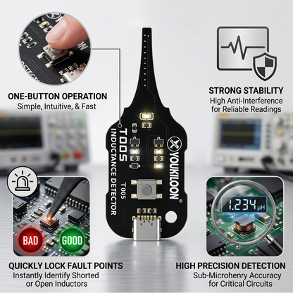 Dlalena®⚡2026 TECH PICK⚡🔧80K+ REPAIRS DONE!🛠️📡 50% OFF! Smart Coil Signal Detector – One-tap testing, instant light alerts. Fast non-contact detection for quick circuit troubleshooting. An essential gadget for every repair bench. 🔋📟