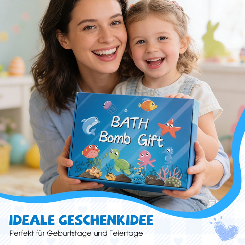 🧸 12-Piece Bath Bomb Gift Set for Kids ✨🛀
