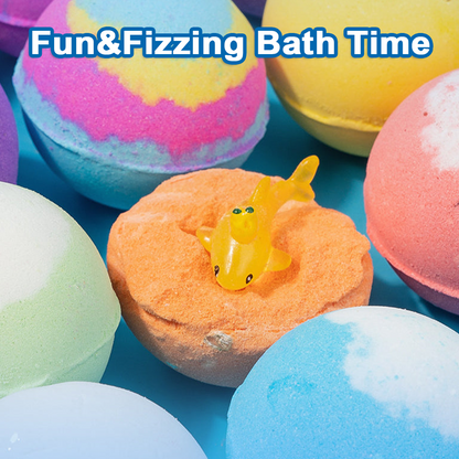 🧸 12-Piece Bath Bomb Gift Set for Kids ✨🛀