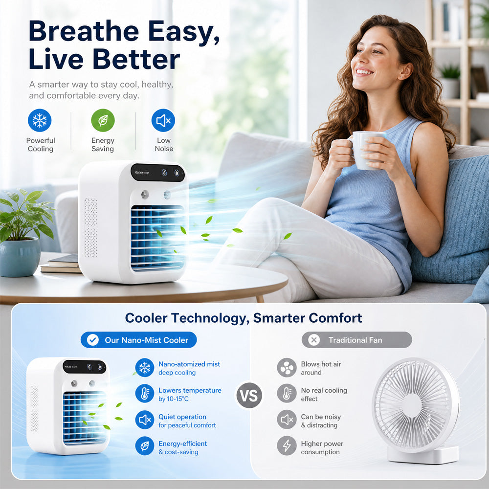 🌬️Portable 3-in-1 Quiet Fan Air Conditioner✅Factory Direct Sales⌛Limited Quantity💥Best Price