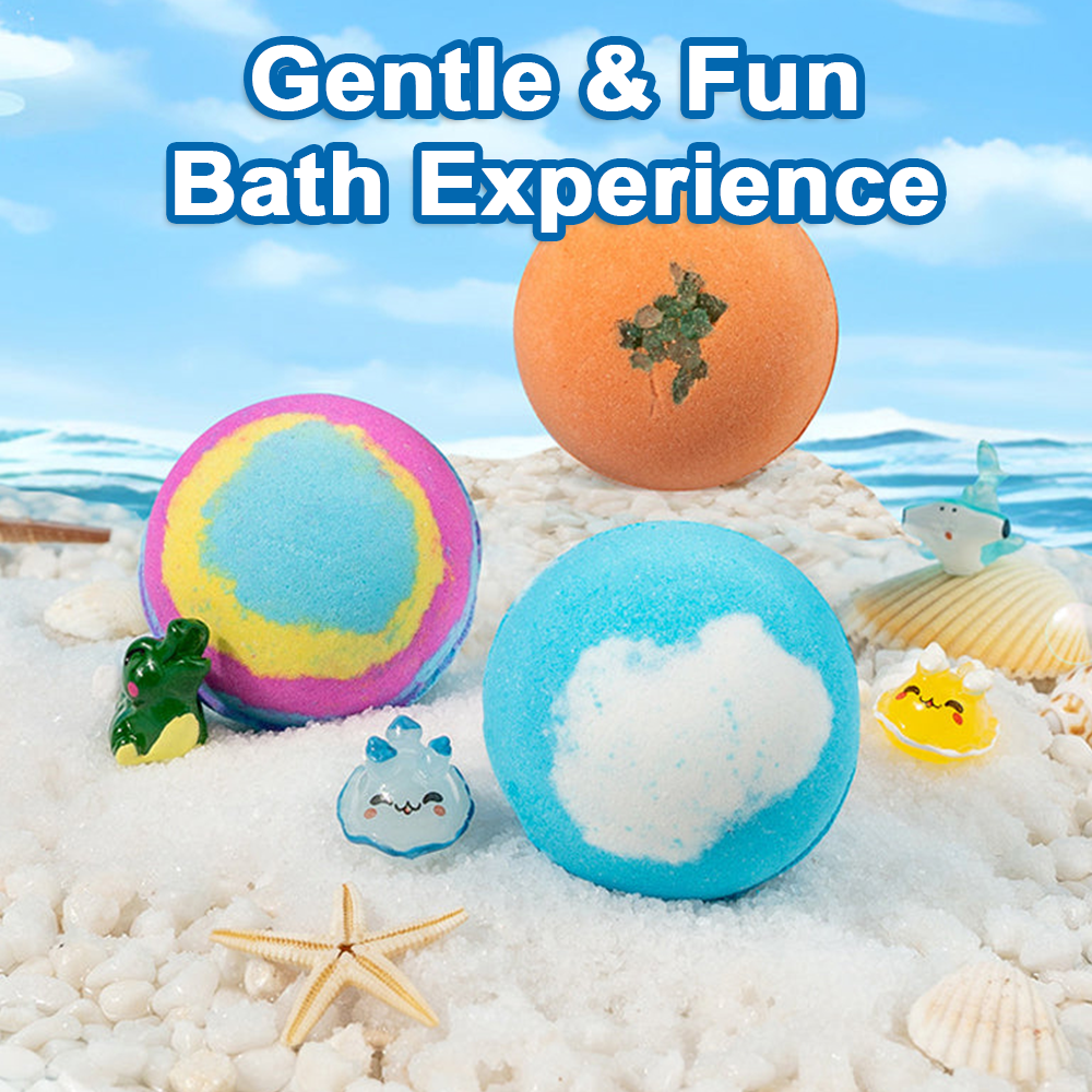 🧸 12-Piece Bath Bomb Gift Set for Kids ✨🛀