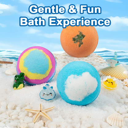 🧸 12-Piece Bath Bomb Gift Set for Kids ✨🛀