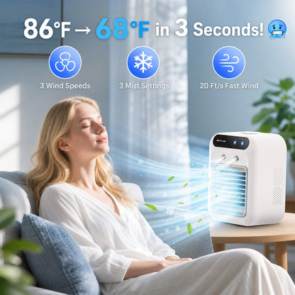 🌬️Portable 3-in-1 Quiet Fan Air Conditioner✅Factory Direct Sales⌛Limited Quantity💥Best Price