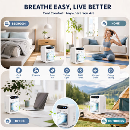 🌬️Portable 3-in-1 Quiet Fan Air Conditioner✅Factory Direct Sales⌛Limited Quantity💥Best Price