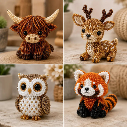 🔥Hot Sale - 50% OFF🔥🏆Limited Time Sale 49% OFF🧵✨Petite 3D Beaded Animal Craft Kit