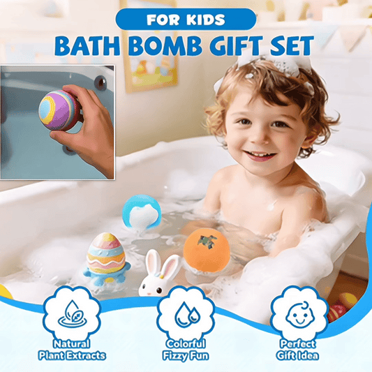 🧸 12-Piece Bath Bomb Gift Set for Kids ✨🛀