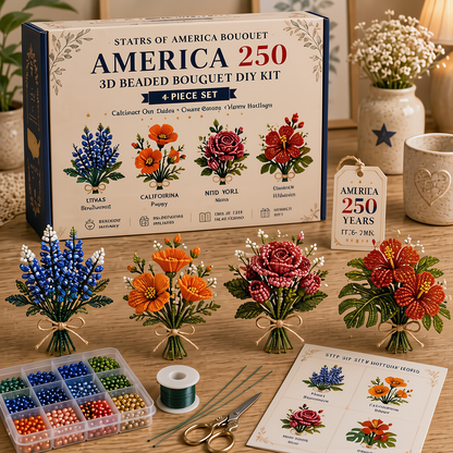 🔥Hot Sale - 50% OFF🔥🏆Limited Time Sale 49% OFF🧵✨Petite 3D Beaded Animal Craft Kit