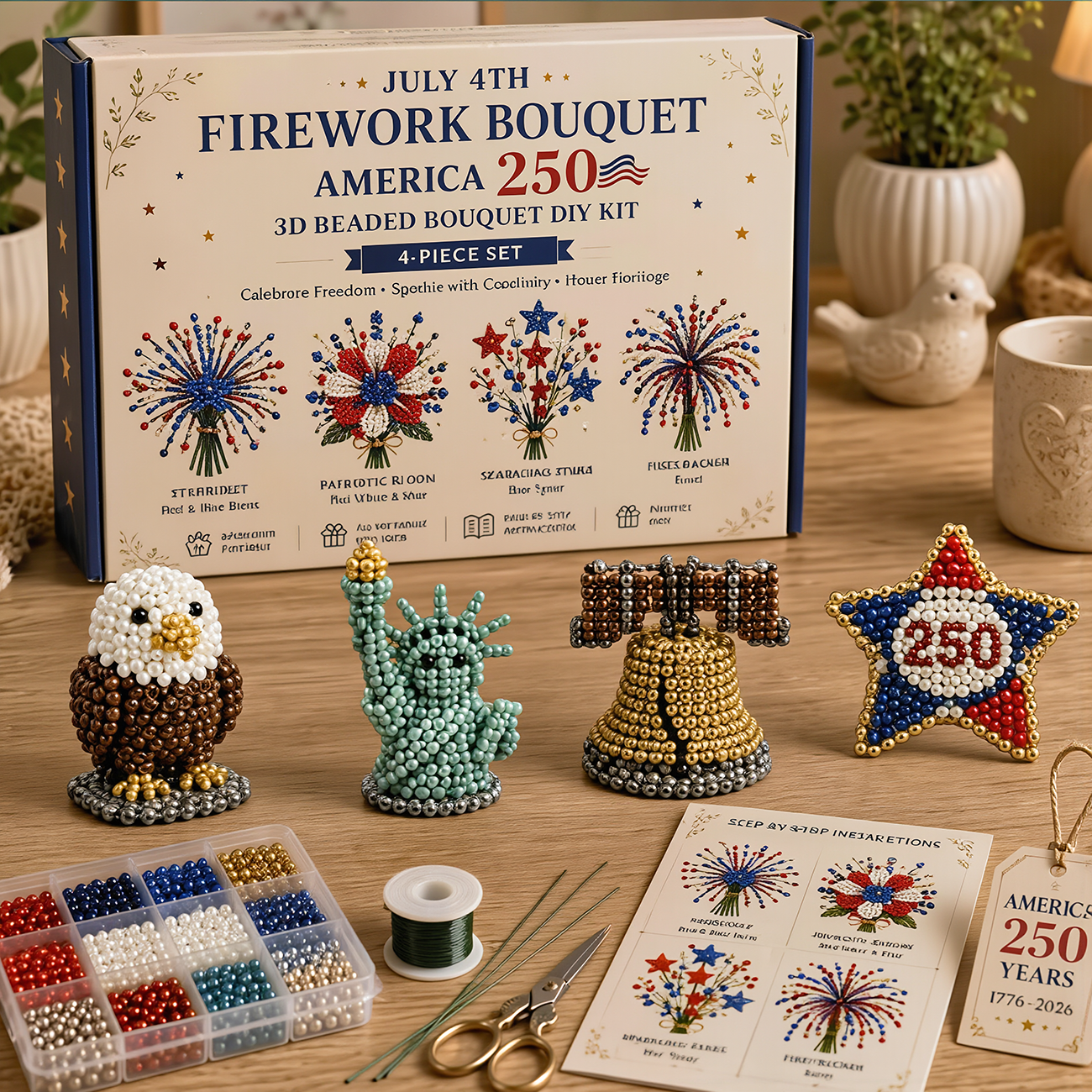 🔥Hot Sale - 50% OFF🔥🏆Limited Time Sale 49% OFF🧵✨Petite 3D Beaded Animal Craft Kit