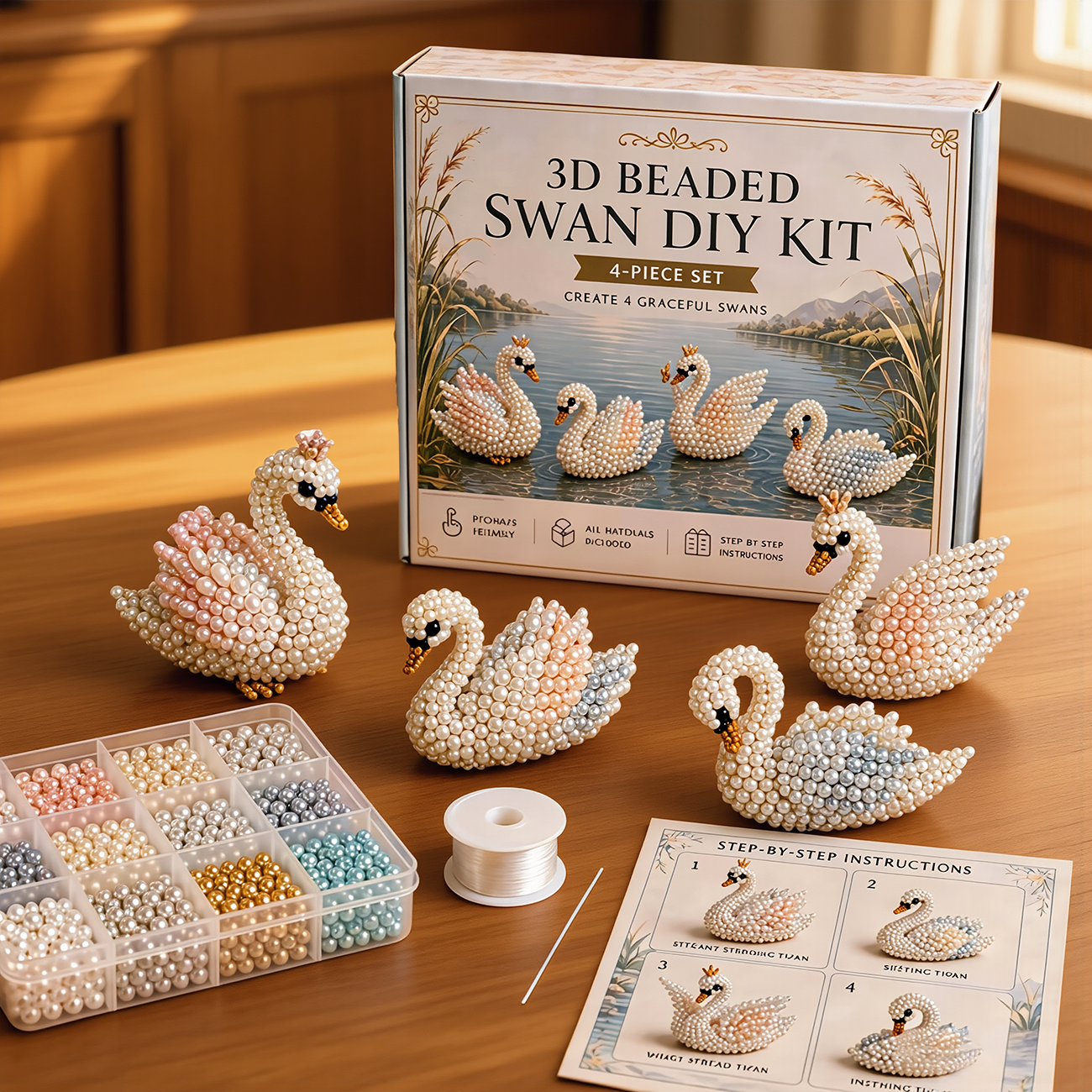 🔥Hot Sale - 50% OFF🔥🏆Limited Time Sale 49% OFF🧵✨Petite 3D Beaded Animal Craft Kit
