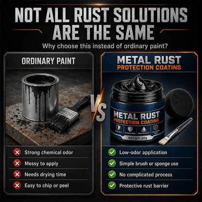 🎉🔥50K+ SOLD 🔥Metal Rust Protection Black Repair Paste – Restores & Protects Gates, Fences, and Outdoor Furniture