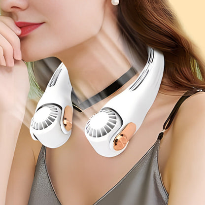 🥳2026 HOT SALE🥳💞50K+ SOLD!🍃 Neck Air Conditioner Fan – Ultra‑quiet, 360° rotating, 3 speeds. Hands‑free cooling, long battery. Summer essential! 😎🌬️