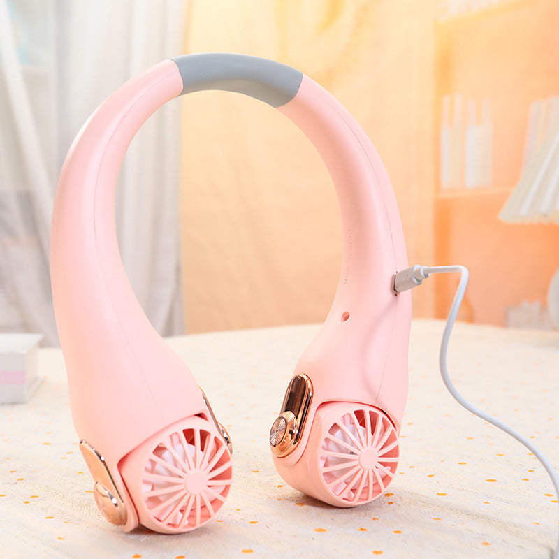 🥳2026 HOT SALE🥳💞50K+ SOLD!🍃 Neck Air Conditioner Fan – Ultra‑quiet, 360° rotating, 3 speeds. Hands‑free cooling, long battery. Summer essential! 😎🌬️