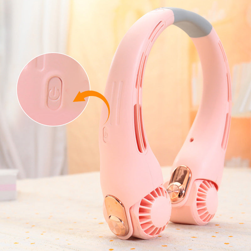 🥳2026 HOT SALE🥳💞50K+ SOLD!🍃 Neck Air Conditioner Fan – Ultra‑quiet, 360° rotating, 3 speeds. Hands‑free cooling, long battery. Summer essential! 😎🌬️