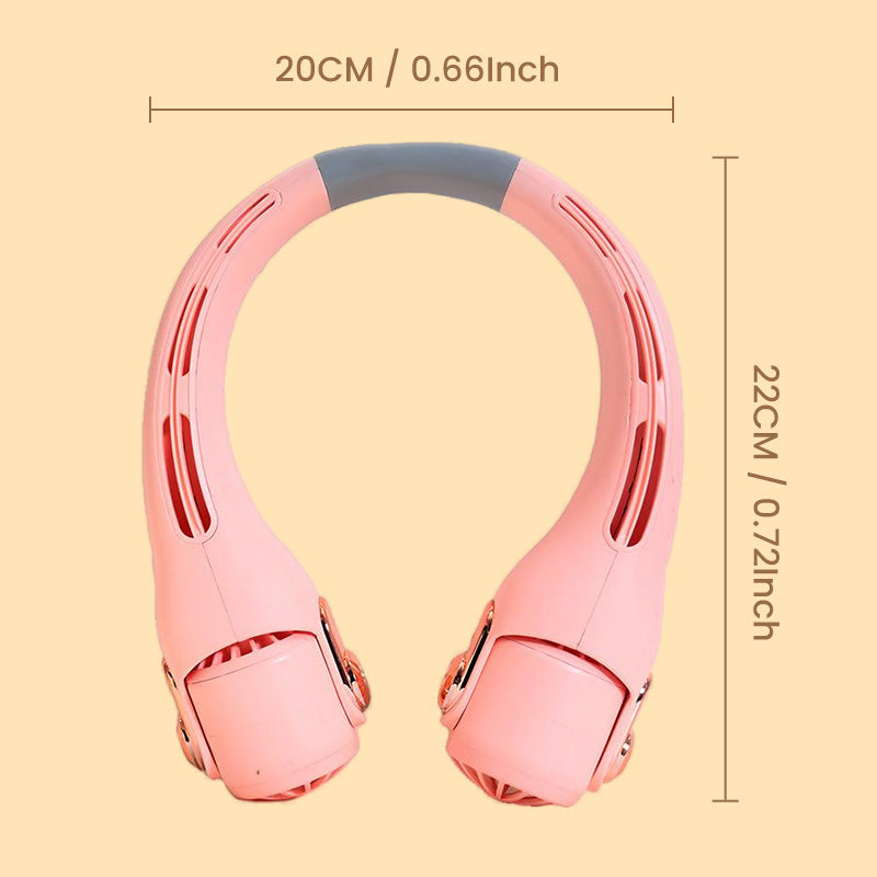 🥳2026 HOT SALE🥳💞50K+ SOLD!🍃 Neck Air Conditioner Fan – Ultra‑quiet, 360° rotating, 3 speeds. Hands‑free cooling, long battery. Summer essential! 😎🌬️
