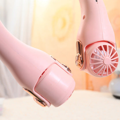 🥳2026 HOT SALE🥳💞50K+ SOLD!🍃 Neck Air Conditioner Fan – Ultra‑quiet, 360° rotating, 3 speeds. Hands‑free cooling, long battery. Summer essential! 😎🌬️