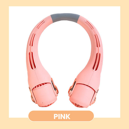 🥳2026 HOT SALE🥳💞50K+ SOLD!🍃 Neck Air Conditioner Fan – Ultra‑quiet, 360° rotating, 3 speeds. Hands‑free cooling, long battery. Summer essential! 😎🌬️