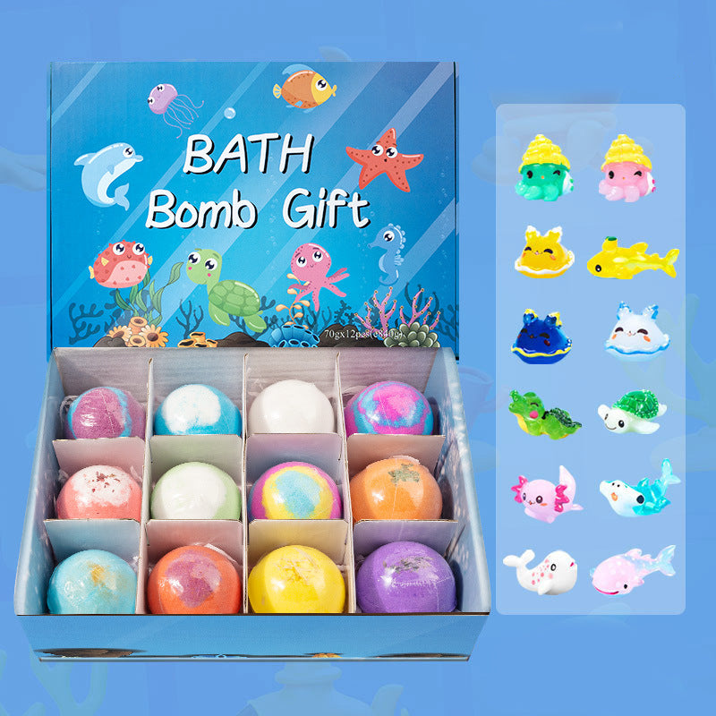 🧸 12-Piece Bath Bomb Gift Set for Kids ✨🛀