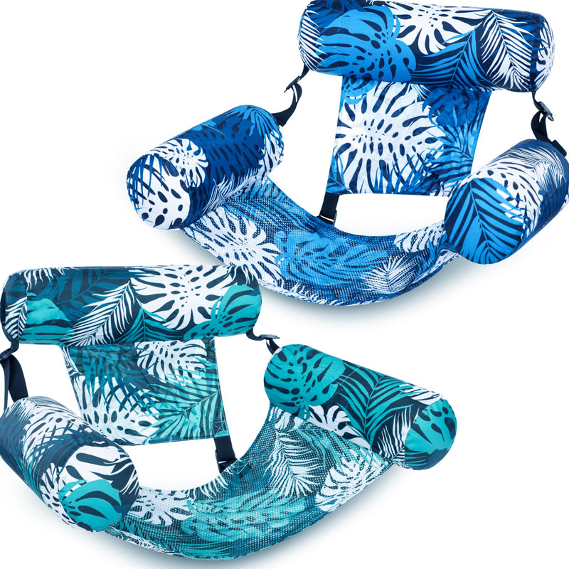 🥳2026 HOT SALE🥳💞50K+ SOLD! Dlalena®💎 -50% ON INFLATABLE POOL FLOATING CHAIR! 💎 Tropical Leaf Design, Ultra-Lightweight & Puncture-Resistant PVC ✨