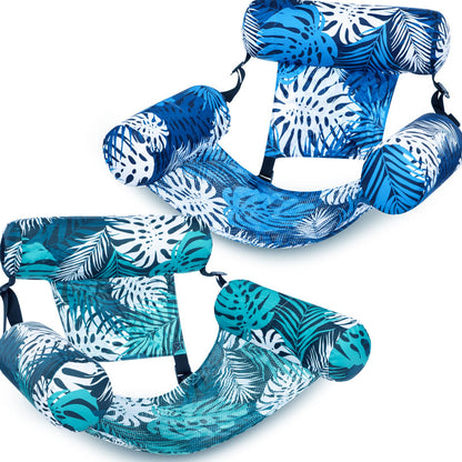 🥳2026 HOT SALE🥳💞50K+ SOLD! Dlalena®💎 -50% ON INFLATABLE POOL FLOATING CHAIR! 💎 Tropical Leaf Design, Ultra-Lightweight & Puncture-Resistant PVC ✨