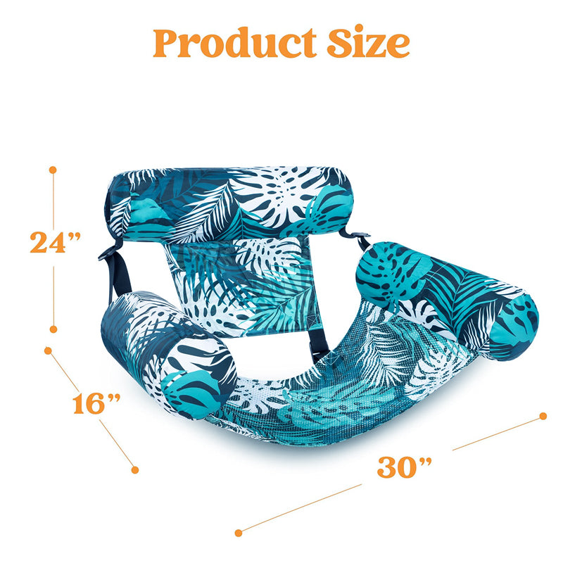 🥳2026 HOT SALE🥳💞50K+ SOLD! Dlalena®💎 -50% ON INFLATABLE POOL FLOATING CHAIR! 💎 Tropical Leaf Design, Ultra-Lightweight & Puncture-Resistant PVC ✨