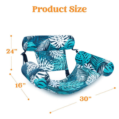 🥳2026 HOT SALE🥳💞50K+ SOLD! Dlalena®💎 -50% ON INFLATABLE POOL FLOATING CHAIR! 💎 Tropical Leaf Design, Ultra-Lightweight & Puncture-Resistant PVC ✨