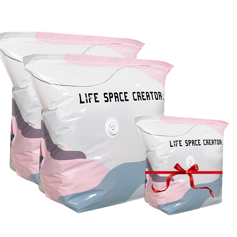 🥳2026 HOT SALE🥳💞50K+ SOLD! Dlalena® No‑Pump Vacuum Storage Bags – Press & seal, no pump needed. Saves 80% space, keeps clothes dry & dust‑free. Perfect for bulky bedding & off‑season gear. 🛏️🗄️