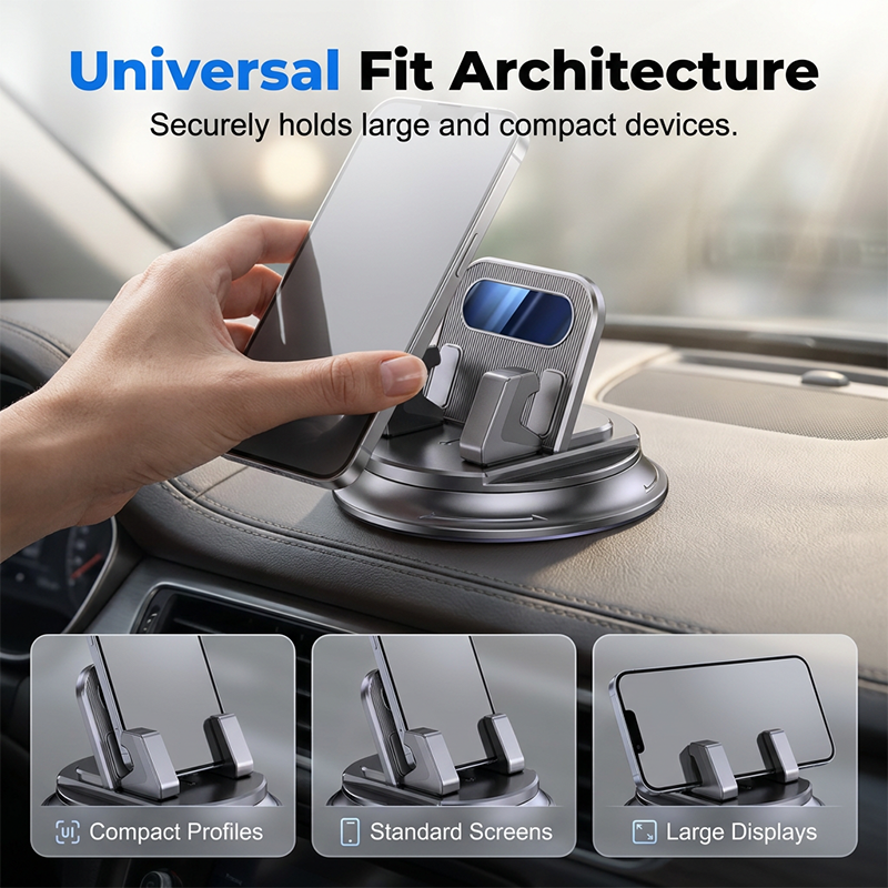 Dlalena®🚗 40% OFF NOW!📱 Rotating Dashboard Car Phone Holder – 360° Adjustable & Anti-Slip – Hands-Free Phone Mount 🛡️