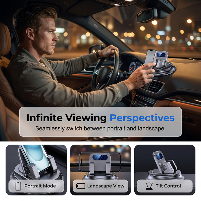 upsellDlalena® 🚗 40% OFF NOW!📱 Rotating Dashboard Car Phone Holder – 360° Adjustable & Anti-Slip – Hands-Free Phone Mount 🛡️ (Copy)