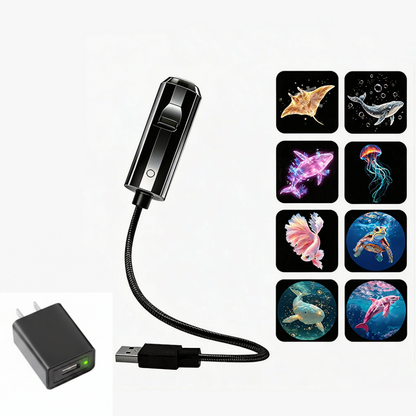 Dlalena® Plug-and-Play HD Galaxy & Ocean Projector Night Light🥳50,000+ Happy Users