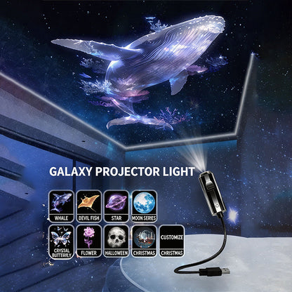 Dlalena® Plug-and-Play HD Galaxy & Ocean Projector Night Light🥳50,000+ Happy Users