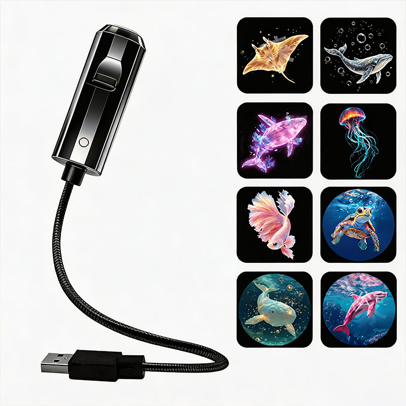 Dlalena® Plug-and-Play HD Galaxy & Ocean Projector Night Light🥳50,000+ Happy Users