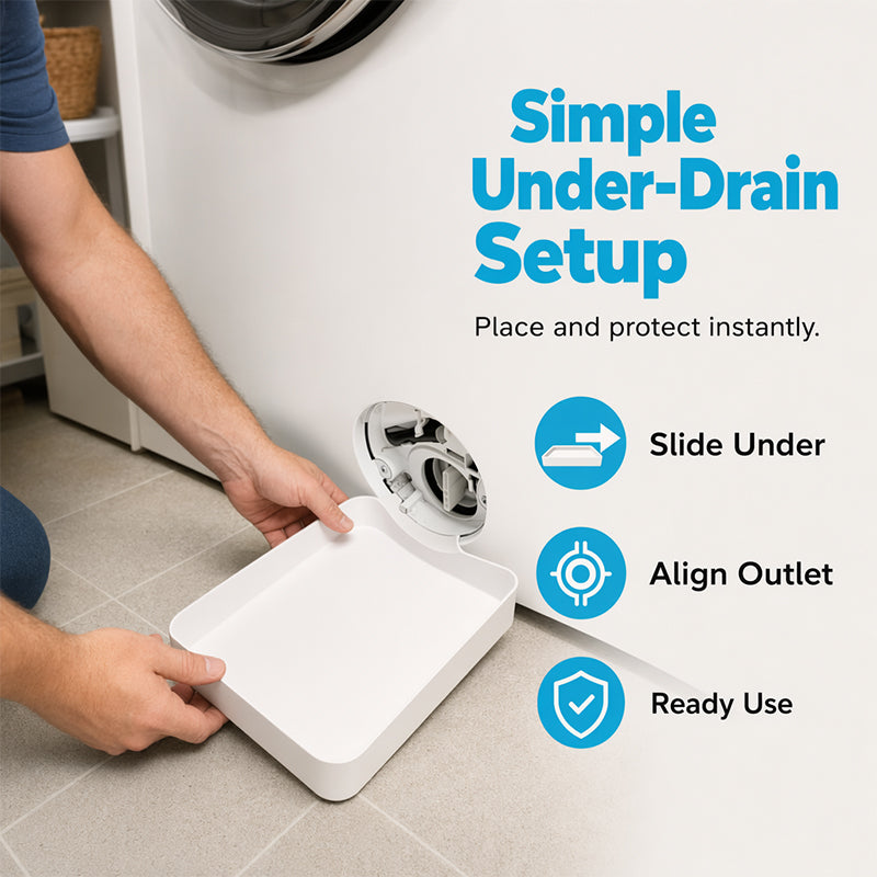 🥳2026 HOT SALE🥳💞50K+ SOLD!🍃Universal Front-Load Washing Machine Drain Pan