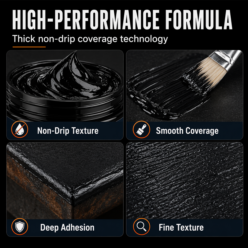 🎉🔥50K+ SOLD 🔥Metal Rust Protection Black Repair Paste – Restores & Protects Gates, Fences, and Outdoor Furniture