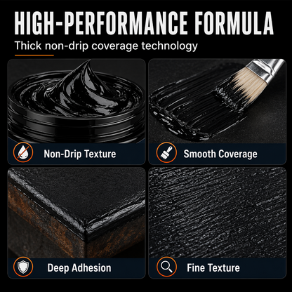 🎉🔥50K+ SOLD 🔥Metal Rust Protection Black Repair Paste – Restores & Protects Gates, Fences, and Outdoor Furniture