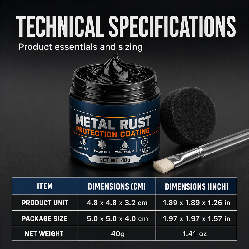 🎉🔥50K+ SOLD 🔥Metal Rust Protection Black Repair Paste – Restores & Protects Gates, Fences, and Outdoor Furniture
